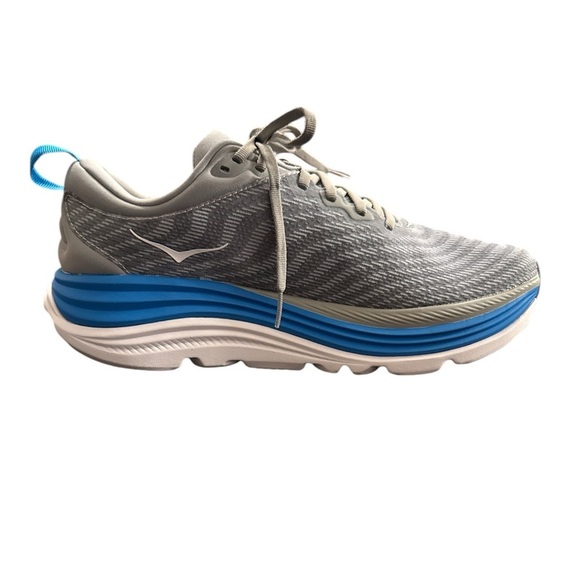 SOLD - HOKA One One Gaviota 5 men’s size 9.5 Wide in grey and blue - Picture 10 of 10